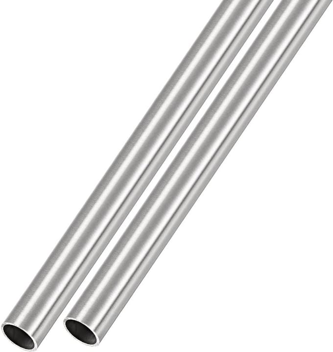 RVS Buis 304 - 9.5mm Buitendiameter, 1mm Wanddikte, 300mm Lengte - 2 Stuks Rechte Slangen