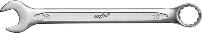 MJW Ringsleutel 19 mm - 12-kant, CrV Staal, DIN 3113