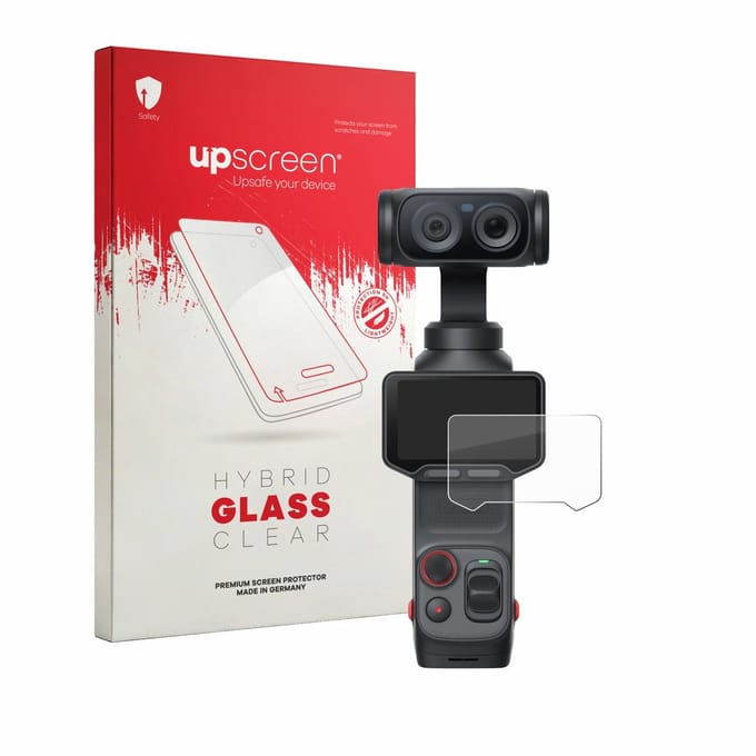 upscreen - Screenprotector voor Insta360 Luna Ultra - Folie Beschermfolie Beschermglas transparant