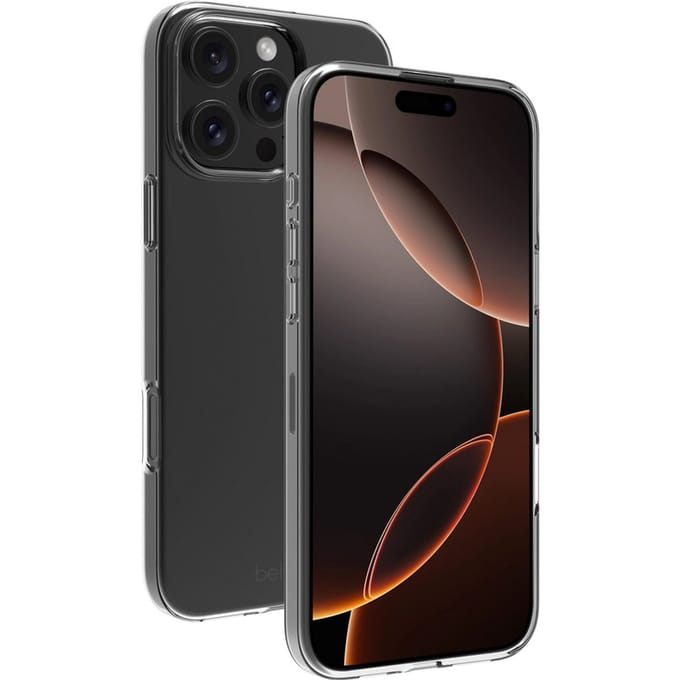 BeHello Hoesje iPhone 16 Pro - Dunne Gel Case - Flexibel iPhone 16 Pro Hoesje van Ecologisch Plastic - Transparant