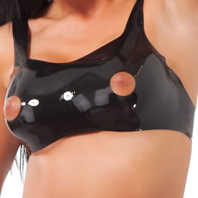 Rimba - Latex BH Met uitsparingen Voor de Tepels M