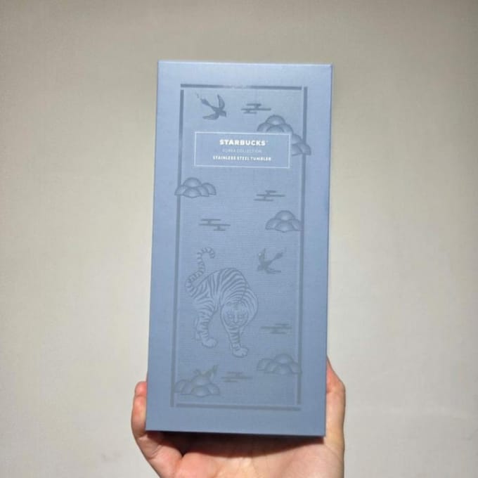 Starbucks Korea Tijger (Hojakdo) RVS Tumbler 355ml / 12oz. gray