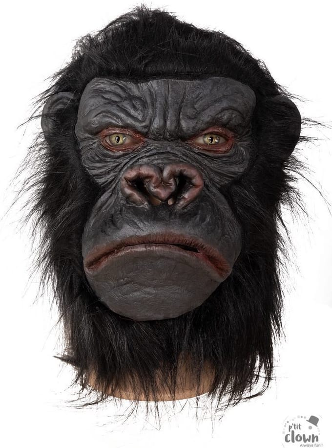 Masker Aap Gorilla latex voor een volwassene