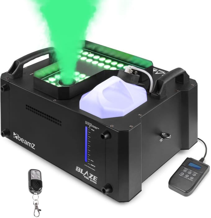 Rookmachine - BeamZ BLAZE3500 - Horizontale en verticale rookmachine met lichteffecten - 3500W