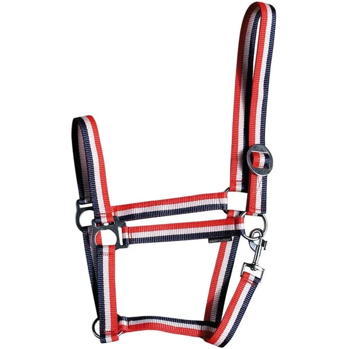 Harry's Horse Halster Economy rood-wit-blauw