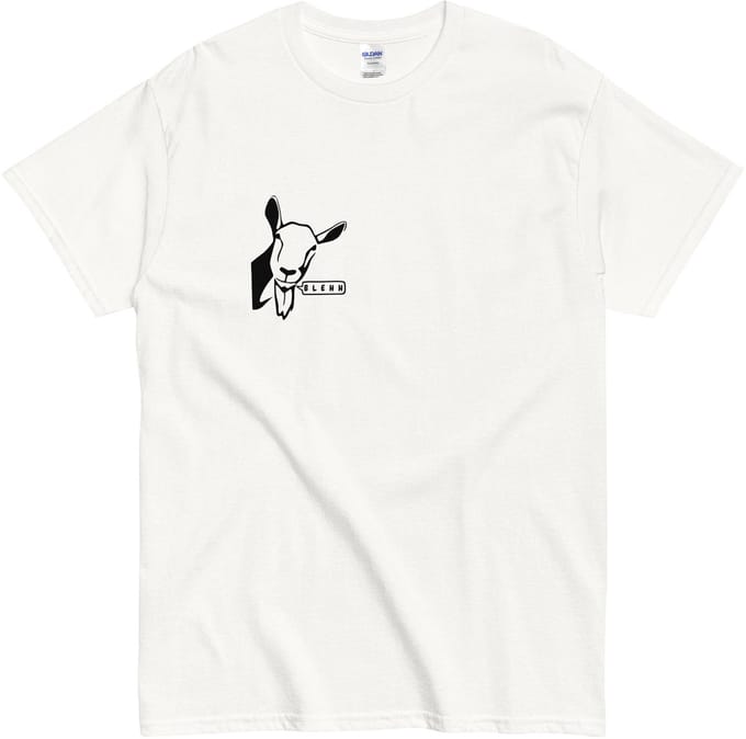 Grappig T Shirt met Geit Illustratie Blehh - Dames en Heren Tshirt - Wit - M