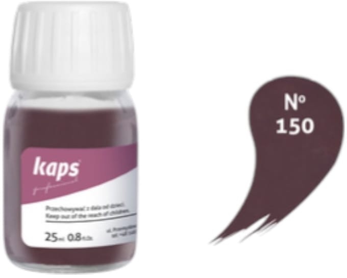 Kaps super color leer & kunstleer verf inc.cleaner - (150) Mahonie - 25ml