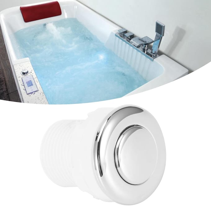Badkuip Massage Jet Mondstuk Roestvrijstalen Mondstukken Zwembad Hydrotherapie SPA Accessoire white