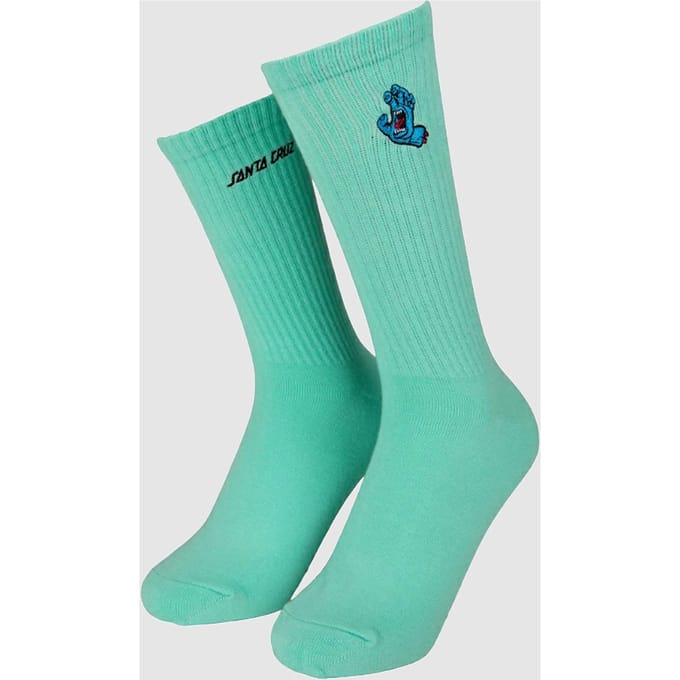 Santa Cruz Screaming Mini Hand 8-11 Socks groen