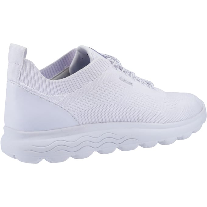 Geox D Spherica A Leren Witte Sneakers Voor Dames