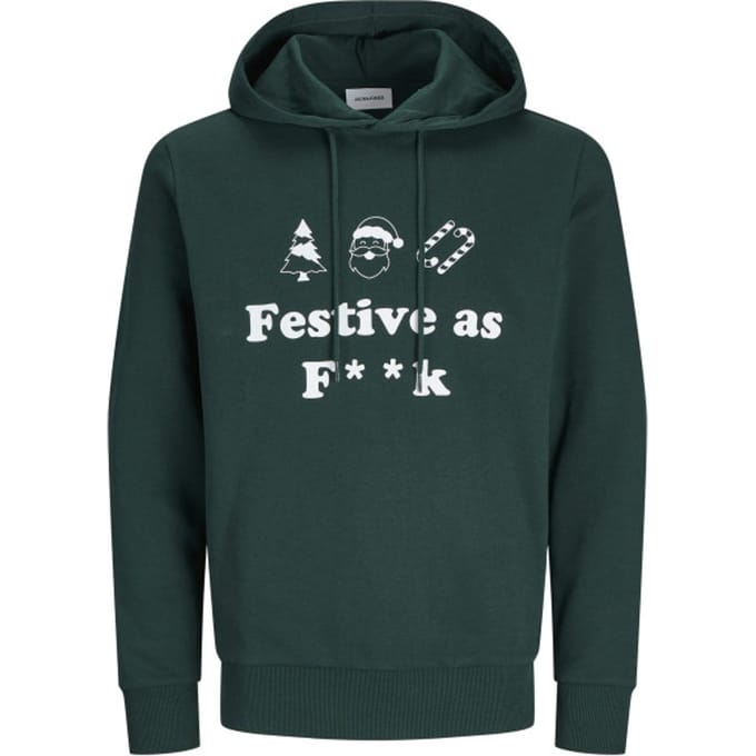 Jack & Jones Heren Kersttrui JJXMAS Groen - Maat S