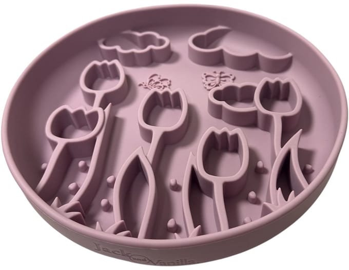 JV Bon App Voerbak Slow Feeder Antislip Silicone Tulip
