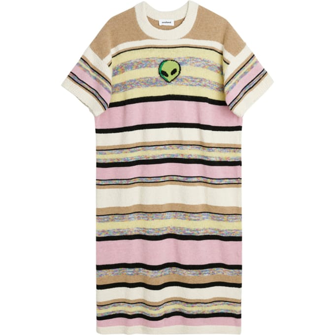 Soulland Alien Dress Multi Light Größe: M/L | Midikleider Outlet | Unisex