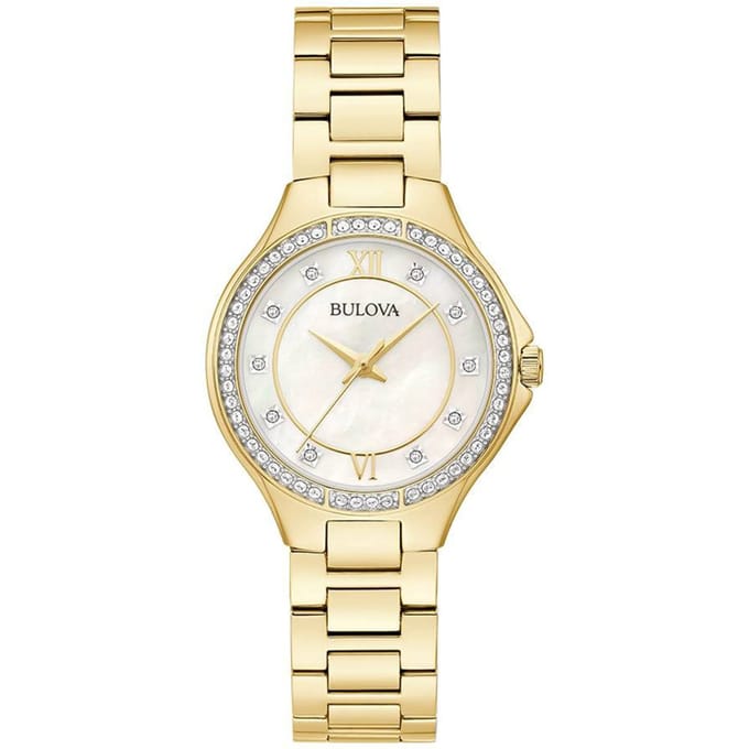 Bulova 98L295 Horloge - Staal - Goudkleurig - Ø 30 mm