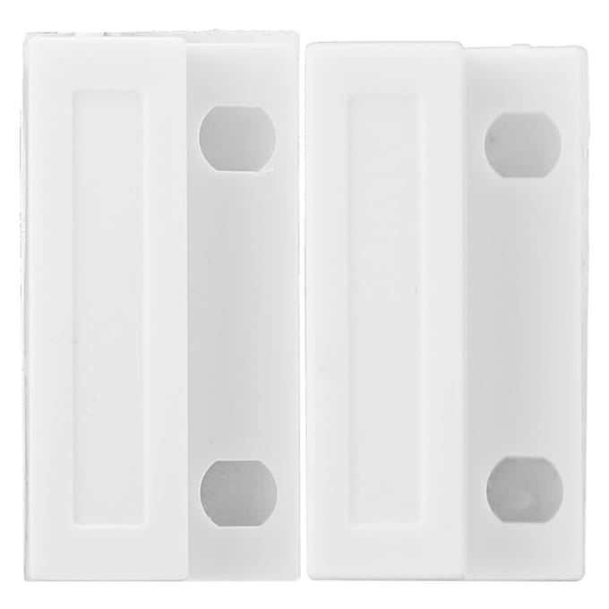 NC-type bekabelde deur- en raambeveiliging met magnetische contactsensor en rietschakelaar white
