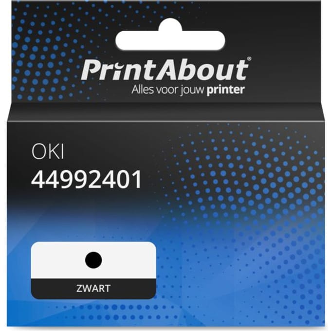 PrintAbout huismerk Toner 44992401 Zwart Geschikt voor OKI