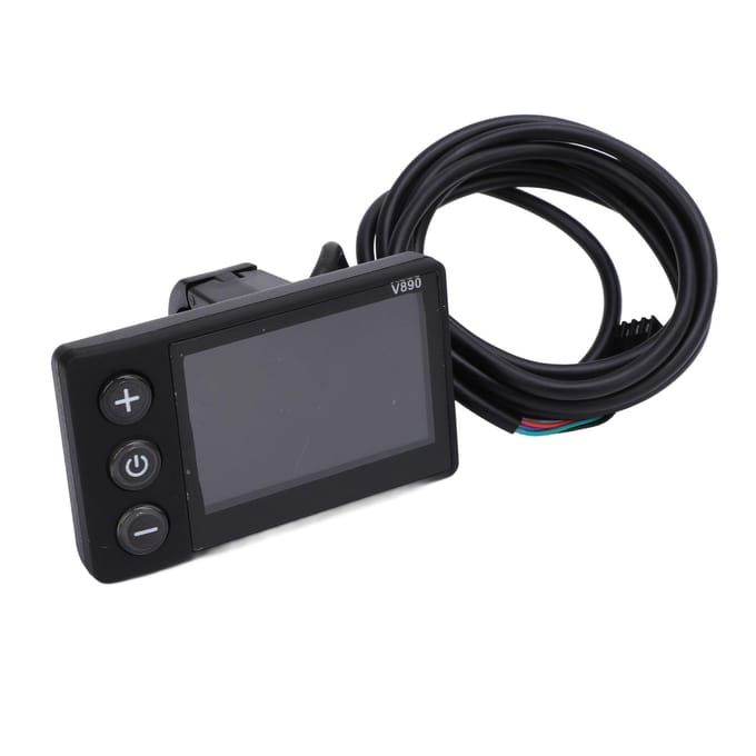 Fiets LCD Display Waterbestendig Multifunctioneel Fietsen Kleurenscherm Bedieningspaneel voor 22.2mm black
