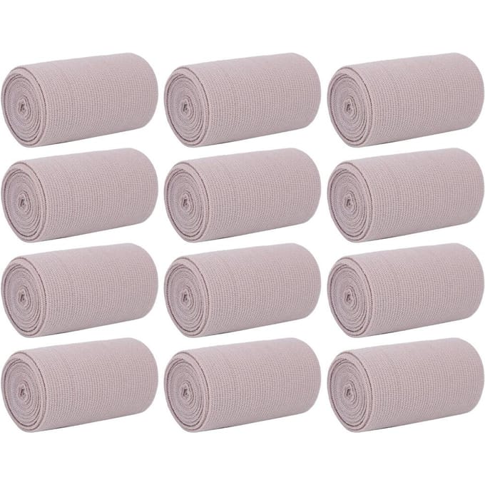 Elastic Bandage Wrap Compression Bandage Wound Dressing Comfortable Emergency Aid Tool10cm x 4.5m white