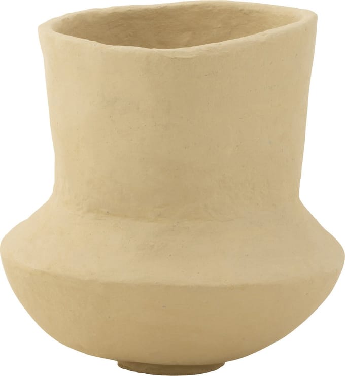 J-Line bloempot Archaic - papier - naturel - small - Ø 40 cm
