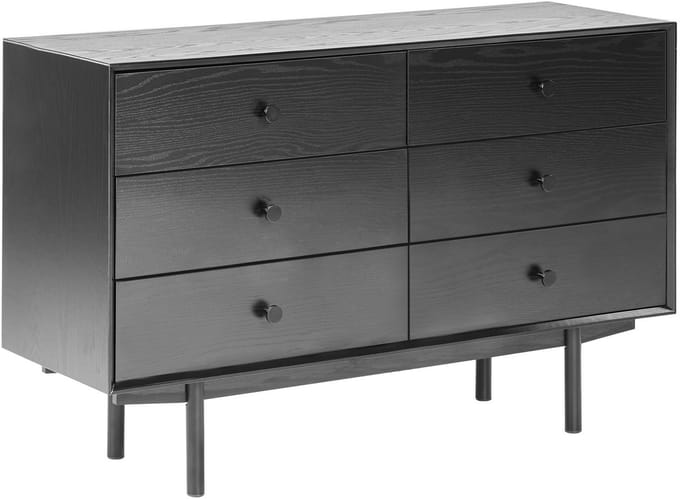 ALCESTER - Ladekast - Zwart - MDF