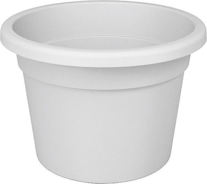 Bloempot Rond Premium 50cm + Bodemgaten WIT Nicoli