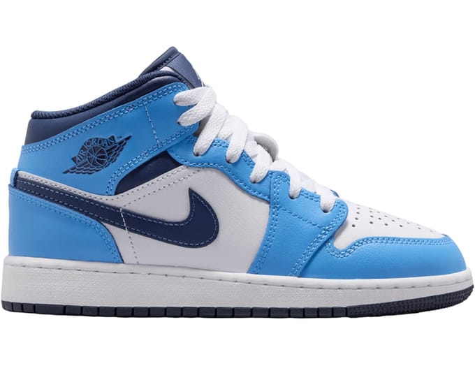 Jordan Air 1 Mid Junior - Blauw - Kind, Blauw 39