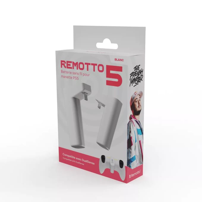Remotto Battery Charger WiFi Controller - White - Sony PlayStation 5