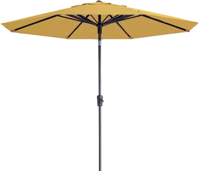 Madison Paros 2 luxe stokparasol - 300 cm. - geel