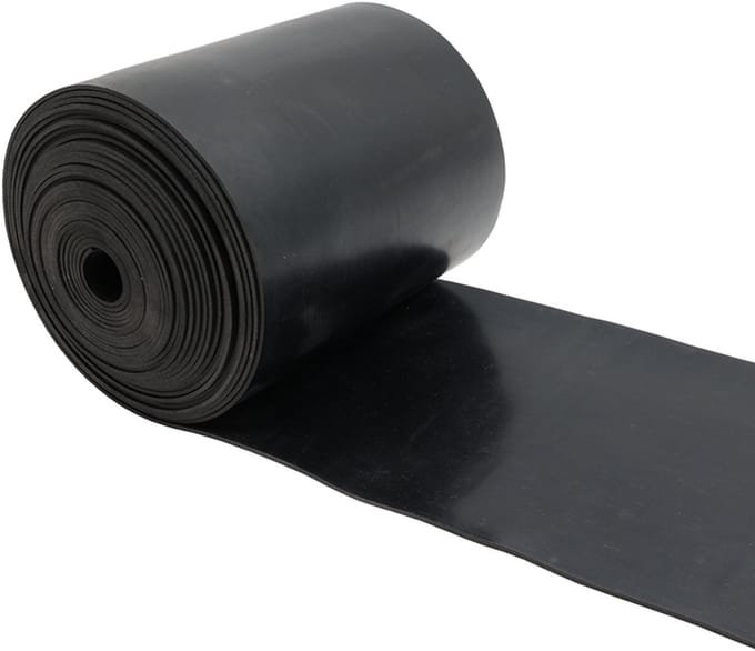 GOMBASE Rubberstrip op rol - SBR - 2mm - Breedte 20cm - rol van 10m