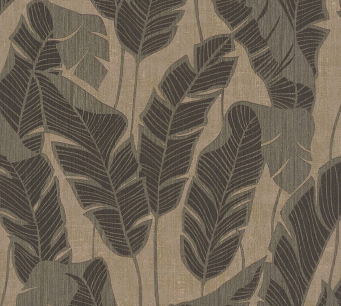 JUNGLE BLADEREN BEHANG | Botanisch - Roze/Beige Bruin Zwart - A.S. Création Jade 2
