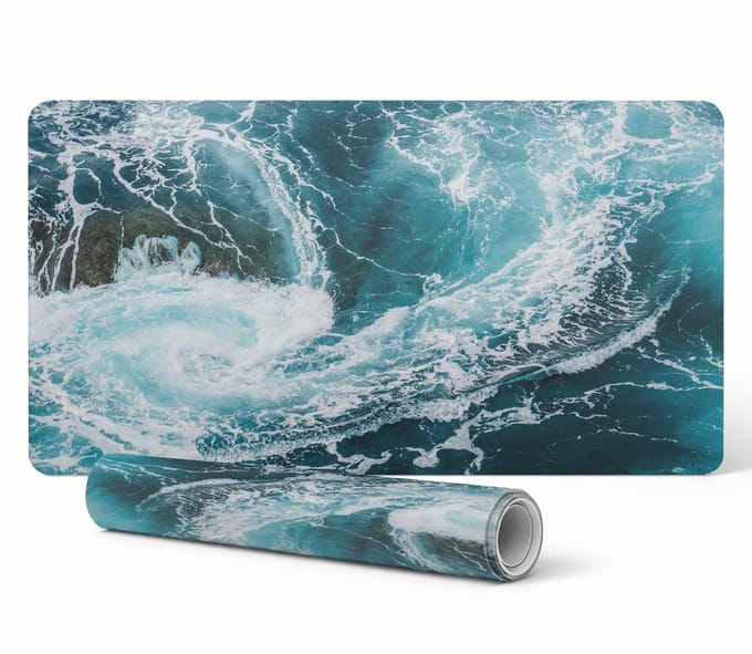 Ocean Whirlpool toetsenbordmat en accessoires 100x50 cm