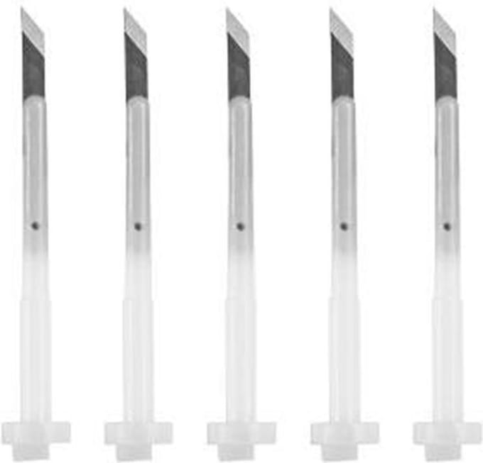 Transotype - Pack of 5 Spare Blades for Aluminum Silver Knife