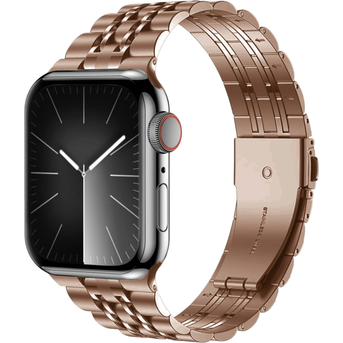 Kalebol Apple Watch Stalen Bandje 45-46mm Roségoud