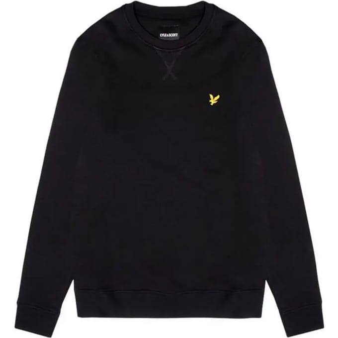 Sweater Lyle &amp; Scott ML1131V BRUSHED NECK CREW-Z865 JET BLACK BRUSHED
