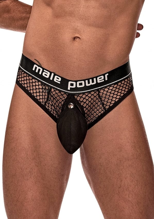 Male Power - Cockring String - Zwart