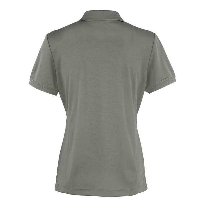 Premier Dames/Dames Coolchecker Piqué Poloshirt (Donkergrijs)