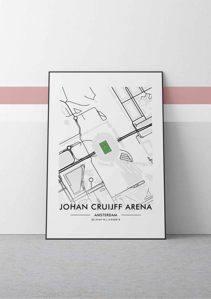 Ajax Amsterdam voetbalposter A2