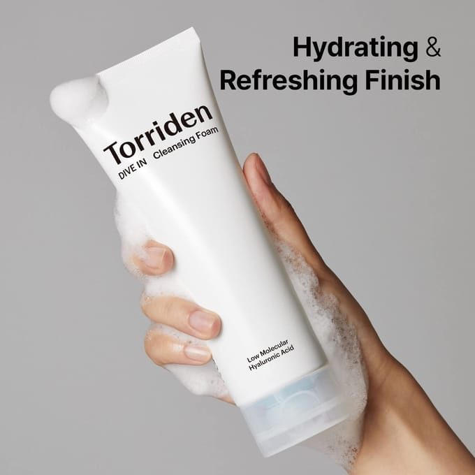 [Torriden] DIVE-IN Mousse Nettoyante à l'Acide Hyaluronique de Faible Moléculaire 150 ml white