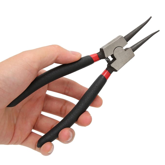 Externe Rechte Borgringtang Koolstofstaal Rubber Multifunctionele RingborgtangSK?112?7D gray