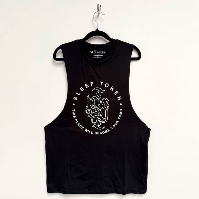 Sleep Token - Tomb Text Ring Tanktop - XL - Zwart