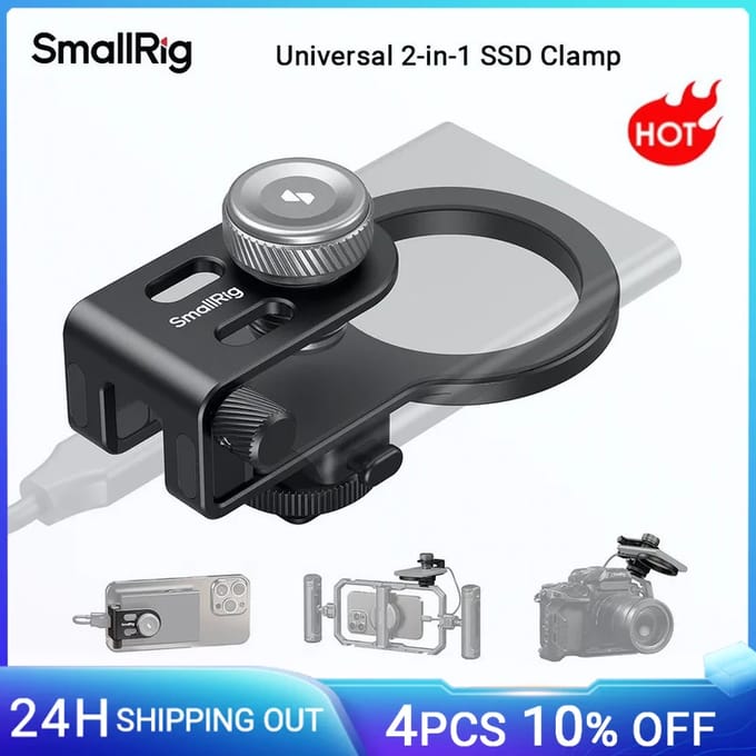 SmallRig 4779 Universal 2-in-1 SSD Clamp