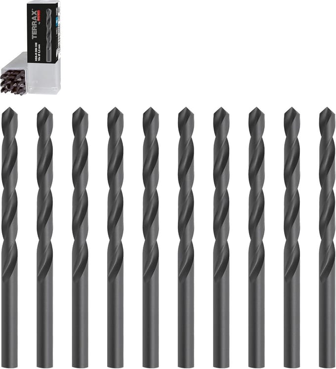 HSS Tin Spiraalboor 10,5 mm voor Metaal en Harde Materialen