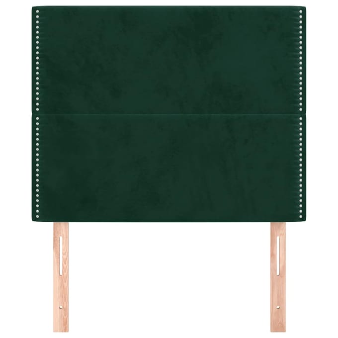 vidaXL Hoofdbord donkergroen 90x5x118/128 cm fluweel