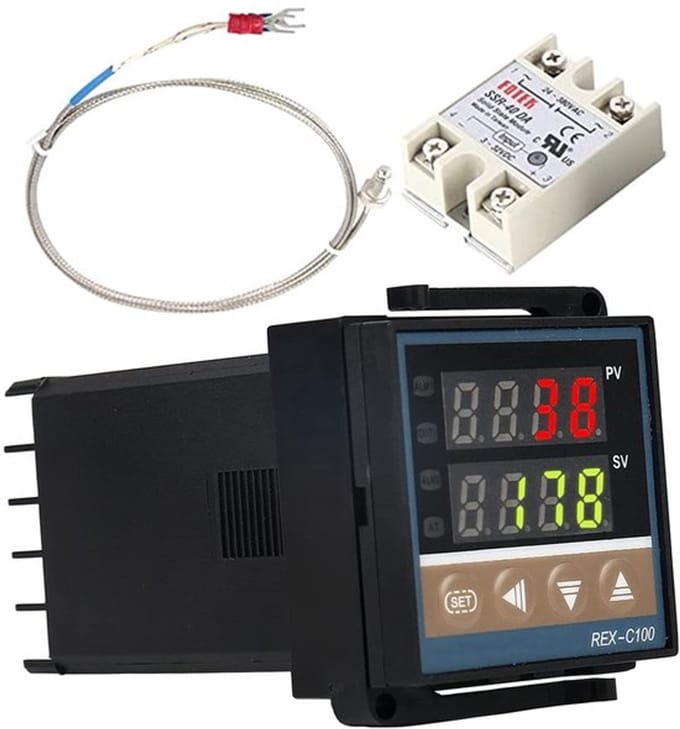 Store_8 - Rex-C100 Led PID-controllerkits - Digitale thermostaat