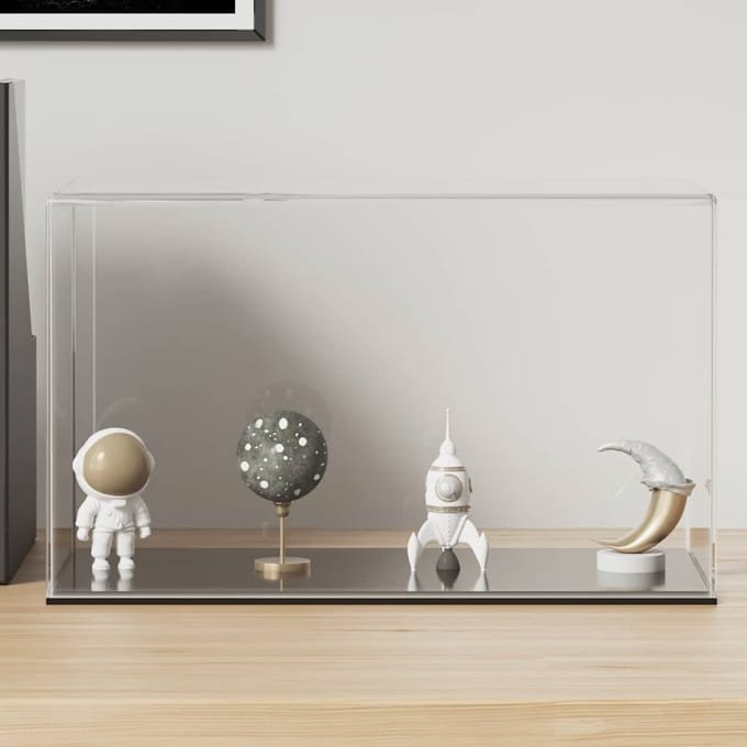 vidaXL - Vitrine - transparant - 31x17x19 - cm - acryl