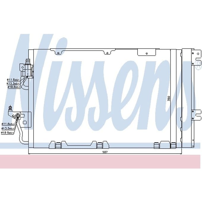 Condensator, airconditioning NISSENS 94809