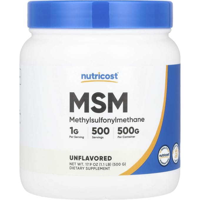 MSM, Ongezoet, 17,9 Oz (500 G)