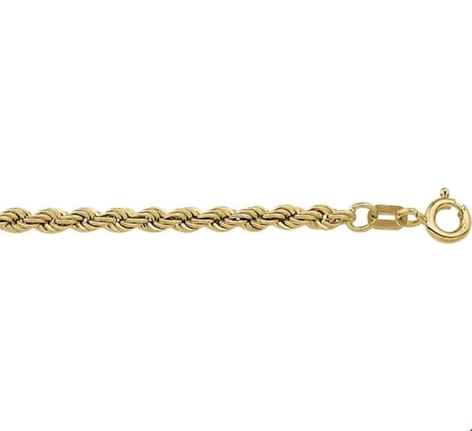 The Jewelry Collection Ketting Koord 2,7 mm - Goud