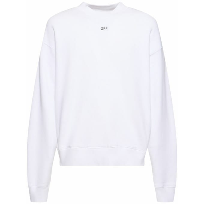 Off-white Off Stamp Skate Crewneck Wit