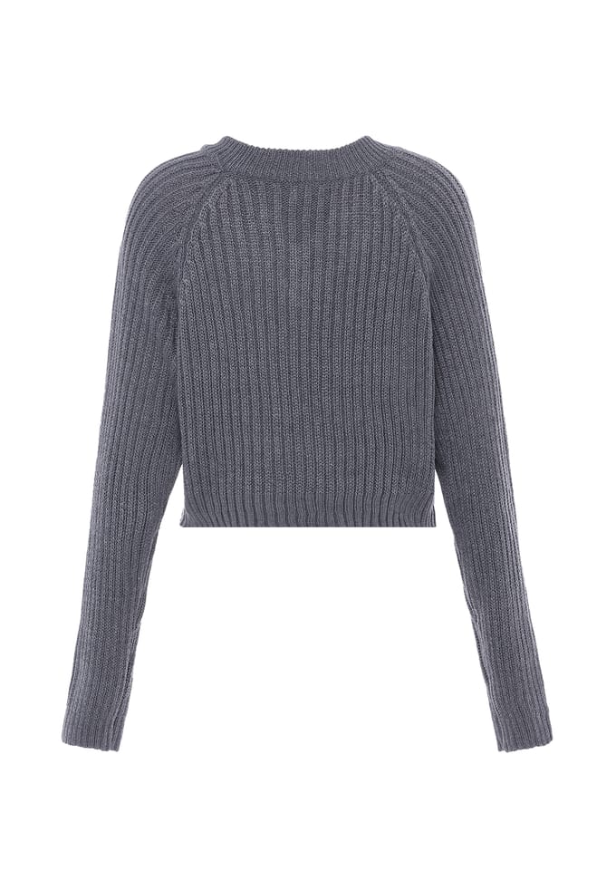 Mymo Jumper Dames donkergrijs gem